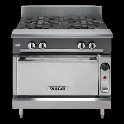 Vulcan VCBB36B 36" Gas Range w/ Full Charbroiler & Storage Base, Natural Gas-cityfoodequipment.com