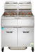 Vulcan 3TR65CF Gas Fryer - (3) 70 lb Vats, Floor Model, Natural Gas-cityfoodequipment.com