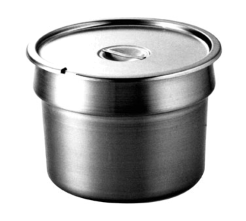 Wells 20908 11 qt Round Inset w/ Slotted Lid-cityfoodequipment.com