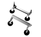 Wells 21034 Caster Kit w/ Front Brakes for RWHD Models, Raises Unit 10"-cityfoodequipment.com