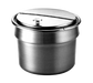Wells 21057 11 qt Round Inset w/ Hinged Lid & No Handles-cityfoodequipment.com