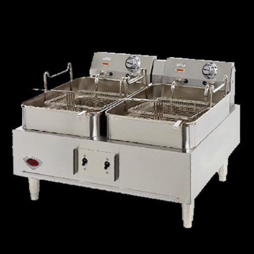 Wells F-30 Countertop Electric Fryer - (2) 15 lb Vats, 208-240v-cityfoodequipment.com