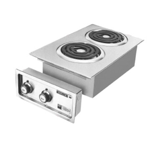 Wells H-636 14 3/4" Electric Hotplate w/ (2) Burners & Infinite Controls, 208/240v/1ph-cityfoodequipment.com