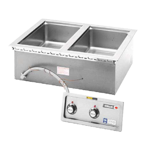 Wells MOD-200TDM Built In Food Warmer, Manifold Drains, Thermostatic, 2-Pan, 208/240/1-cityfoodequipment.com