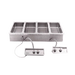 Wells MOD-400TDM/AF Drop-In Hot Food Well W/ (4) Full Size Pan Capacity, 208-240v-cityfoodequipment.com