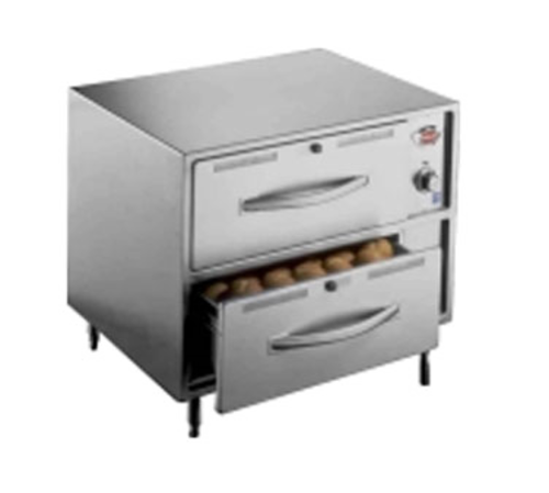 Wells RW-2HD 29.5"W Freestanding Warming Drawer w/ (2) 21.5" Compartments, 208-240v/1ph-cityfoodequipment.com