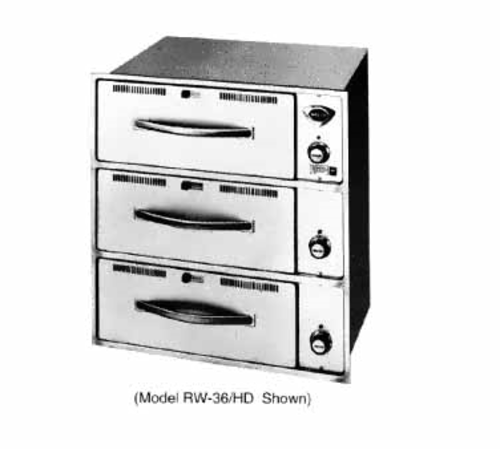 Wells RW-36HD 29.5"W Built In Warming Drawer w/ (3) 21.5" Compartments, 208-240v/1ph-cityfoodequipment.com