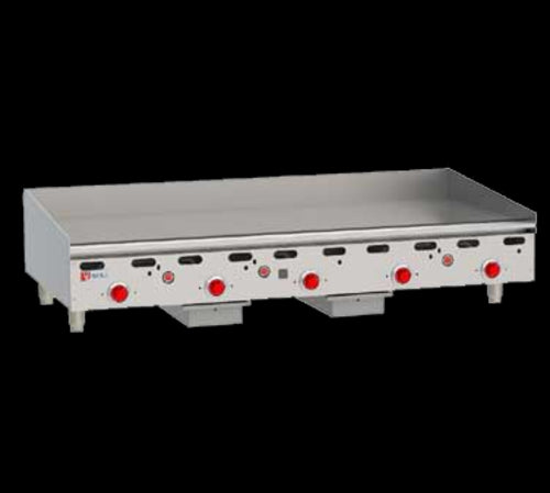 Wolf ASA60-30 60" Gas Griddle w/ Thermostatic Controls - Deep Depth, 1" Steel Plate, Natural Gas-cityfoodequipment.com