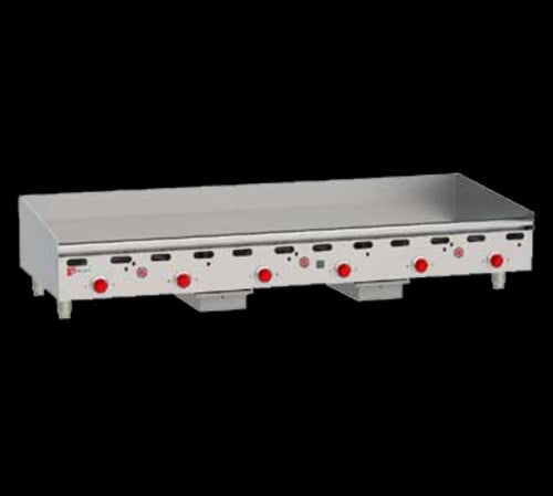 Wolf ASA72-30 72" Gas Griddle w/ Thermostatic Controls - Deep Depth, 1" Steel Plate, Natural Gas-cityfoodequipment.com