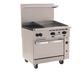 Wolf C36S-2B24G 36" 2 Burner Gas Range W/ Griddle & Standard Oven, Natural Gas-cityfoodequipment.com