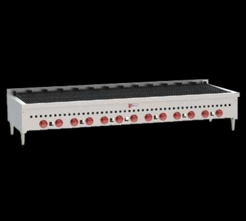Wolf SCB72 72" Gas Charbroiler w/ Cast Iron Grates - Manual, Natural Gas-cityfoodequipment.com