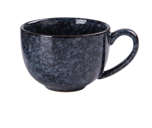 Yanco BL-001 8 Oz Coffee Cup - Ceramic, Blue Star-cityfoodequipment.com