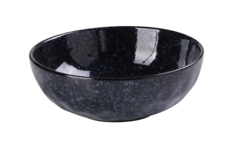 Yanco BL-808 30 Oz Round Noodle Bowl - Ceramic, Blue Star-cityfoodequipment.com