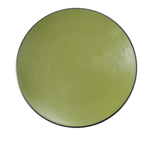 Yanco BM-111GR 11 1/2" Round Melamine Dinner Plate, Green-cityfoodequipment.com