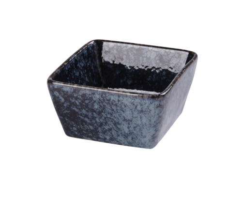 Yanco BL-4031 3 1/2 Oz Square Sauce Dish - Ceramic, Blue Star-cityfoodequipment.com
