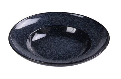 Yanco BL-710 12 Oz Round Mediterranean Pasta Bowl - Ceramic, Blue Star-cityfoodequipment.com