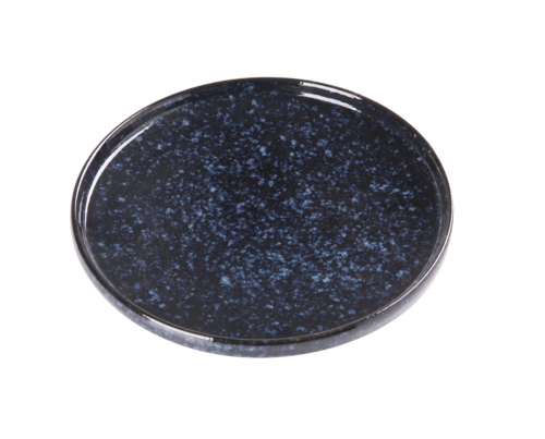 Yanco BL-212 12 1/2" Round Coupe Plate - Ceramic, Blue Star-cityfoodequipment.com