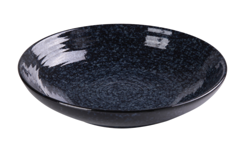 Yanco BL-609 28 Oz Round Soup/salad Bowl - Ceramic, Blue Star-cityfoodequipment.com