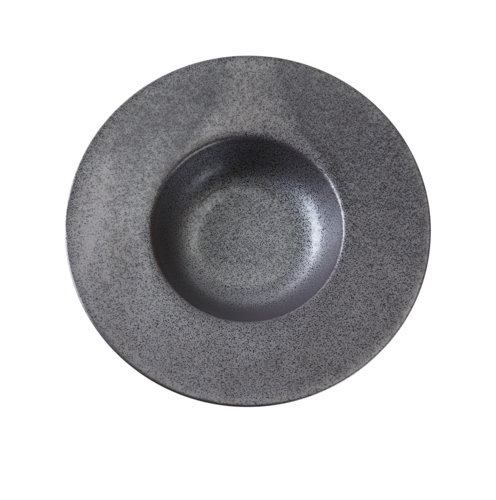 Yanco DB-610 10 Oz Round Diamond Black Dessert Plate - Porcelain, Black-cityfoodequipment.com