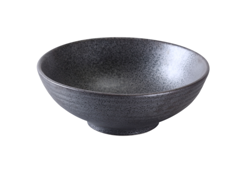 Yanco DB-3007 24 Oz Round Diamond Black Soup Bowl - Porcelain, Black-cityfoodequipment.com