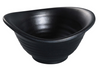 Yanco BP-3204 5 Oz Irregular Melamine Yuanbao Bowl, Black-cityfoodequipment.com