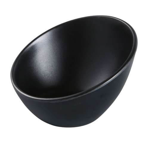Yanco BP-3105 5 Oz Round Melamine Sheer Bowl, Black-cityfoodequipment.com