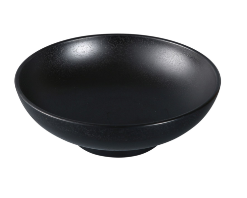 Yanco BP-3009 48 Oz Round Melamine Noodle Bowl, Black-cityfoodequipment.com