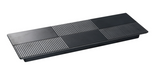 Yanco BP-2013 Rectangular Melamine Plate - 13" X 4 1/4", Black-cityfoodequipment.com