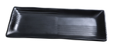 Yanco BP-2209 Rectangular Melamine Plate - 8 1/2" X 4", Black-cityfoodequipment.com