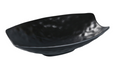 Yanco BP-4110 Irregular Melamine Plate - 10" X 6 1/4", Black-cityfoodequipment.com
