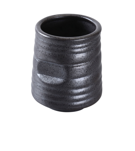 Yanco DB-9303 10 oz Diamond Black Tea Cup - Porcelain, Black-cityfoodequipment.com