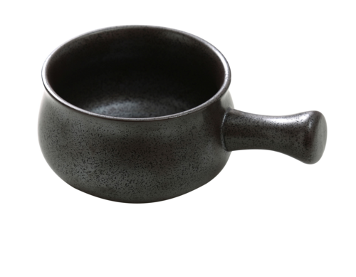 Yanco DB-4105 22 Oz Round Diamond Black Skillet W/ Lid - Porcelain, Black-cityfoodequipment.com