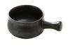 Yanco DB-4105 22 Oz Round Diamond Black Skillet W/ Lid - Porcelain, Black-cityfoodequipment.com
