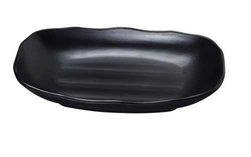Yanco BP-2208 12 Oz Rectangular Melamine Bowl, Black-cityfoodequipment.com