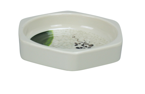 Yanco HO-3001 3 1/2 Oz Hexagon Melamine Dish, Beige-cityfoodequipment.com