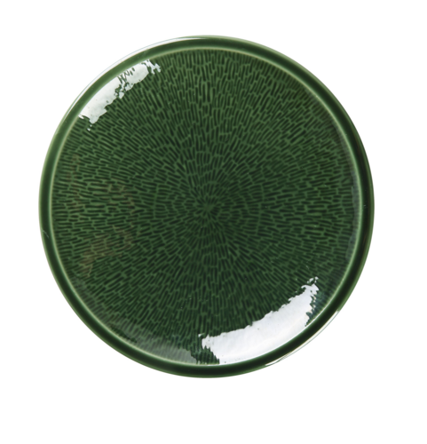 Yanco GG-110 10" Round Deep Coupe Dinner Plate - Ceramic, Green Gem-cityfoodequipment.com