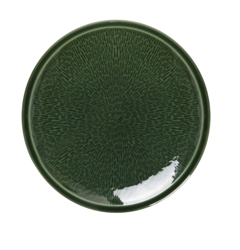 Yanco GG-109 9 1/8" Round Deep Coupe Dinner Plate - Ceramic, Green Gem-cityfoodequipment.com