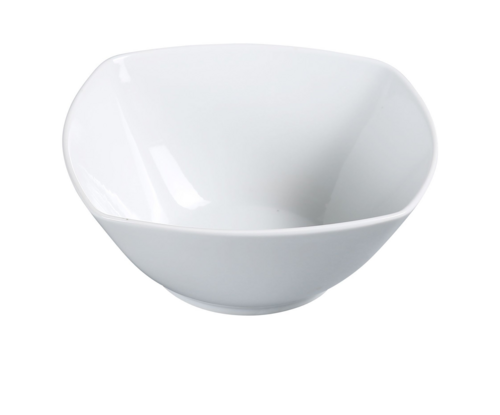 Yanco ML-405 12 Oz Square Salad Bowl - Porcelain Super White-cityfoodequipment.com