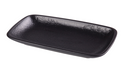 Yanco NB-510 Rectangular Dinner Plate - 10 1/8" X 5 7/8", Ceramic, Noble Black-cityfoodequipment.com