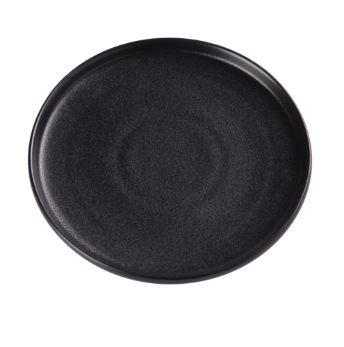 Yanco NB-110 10 1/4" Round Plate - Ceramic, Noble Black-cityfoodequipment.com