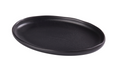 Yanco NB-212 Oval Dinner Plate - 12 1/2" X 8 1/4", Ceramic, Noble Black-cityfoodequipment.com