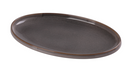 Yanco PK-316 Oval Dinner Plate - 16" X 10", Ceramic, Gray-cityfoodequipment.com