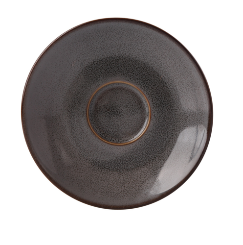 Yanco PK-002 5 3/4" Round Saucer - Ceramic, Gray-cityfoodequipment.com