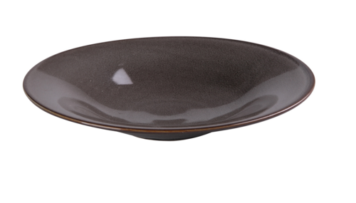 Yanco PK-410 10 1/2" Round Soup/salad Plate - Ceramic, Gray-cityfoodequipment.com