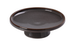 Yanco PK-607 7 1/2" Round Dessert Plate W/ Stand - Ceramic, Gray-cityfoodequipment.com