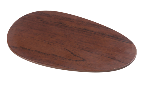 Yanco WL-210 10 1/4" Oval Melamine Plate, Wood Grain-cityfoodequipment.com