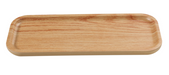 Yanco WD-2211 Rectangular Melamine Dinner Plate - 11 3/4" X 4 1/2", Golden Oak-cityfoodequipment.com