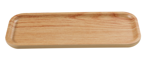 Yanco WD-2211 Rectangular Melamine Dinner Plate - 11 3/4" X 4 1/2", Golden Oak-cityfoodequipment.com