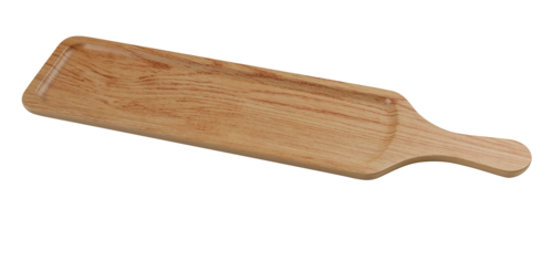 Yanco WD-2419 Rectangular Wooden Tray II Serving Board - 19 3/4" x 5 1/2", Melamine, Golden Oak-cityfoodequipment.com