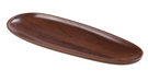 Yanco WL-214 14" Oval Melamine Plate, Wood Grain-cityfoodequipment.com